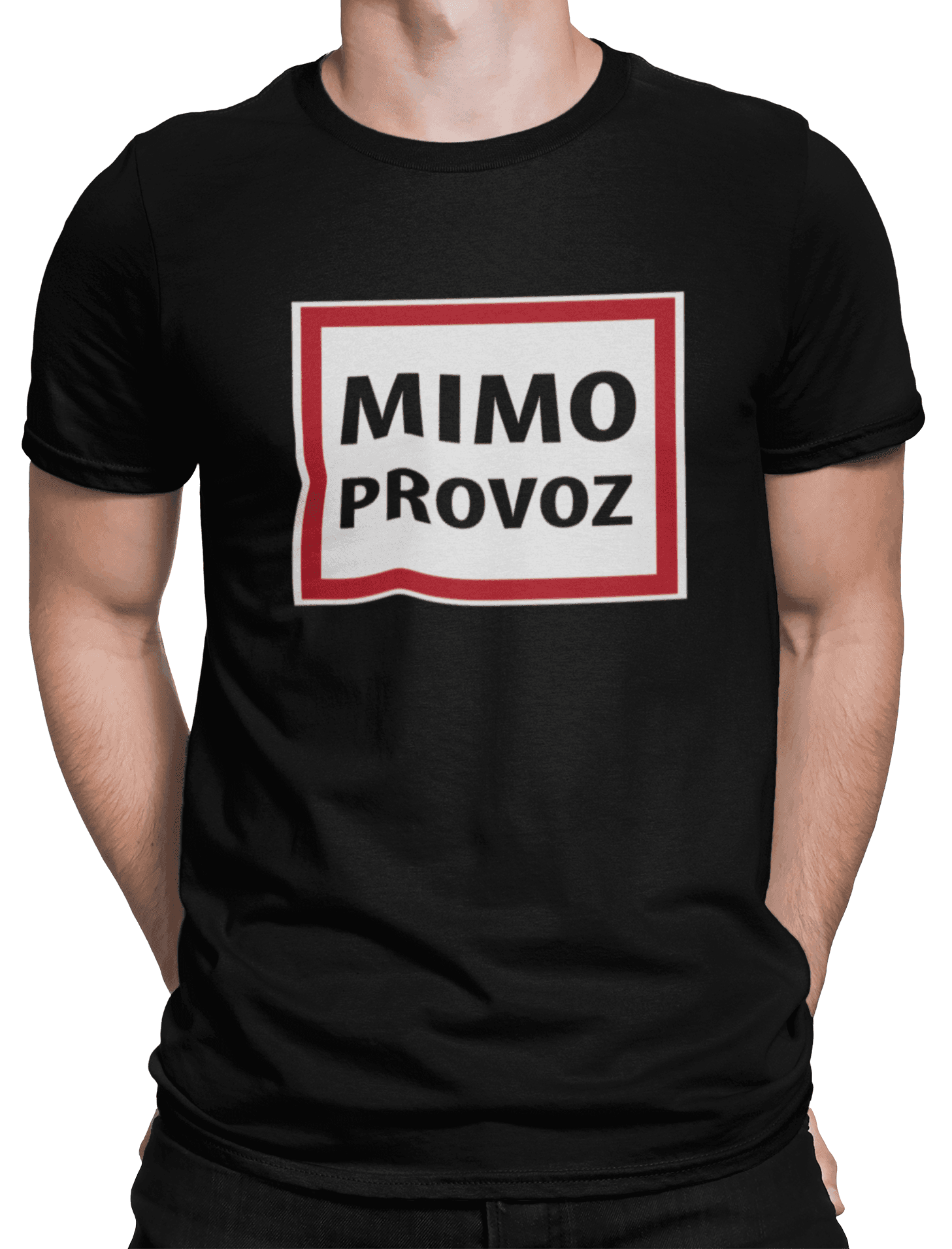 Tričko s potiskem Mimo provoz