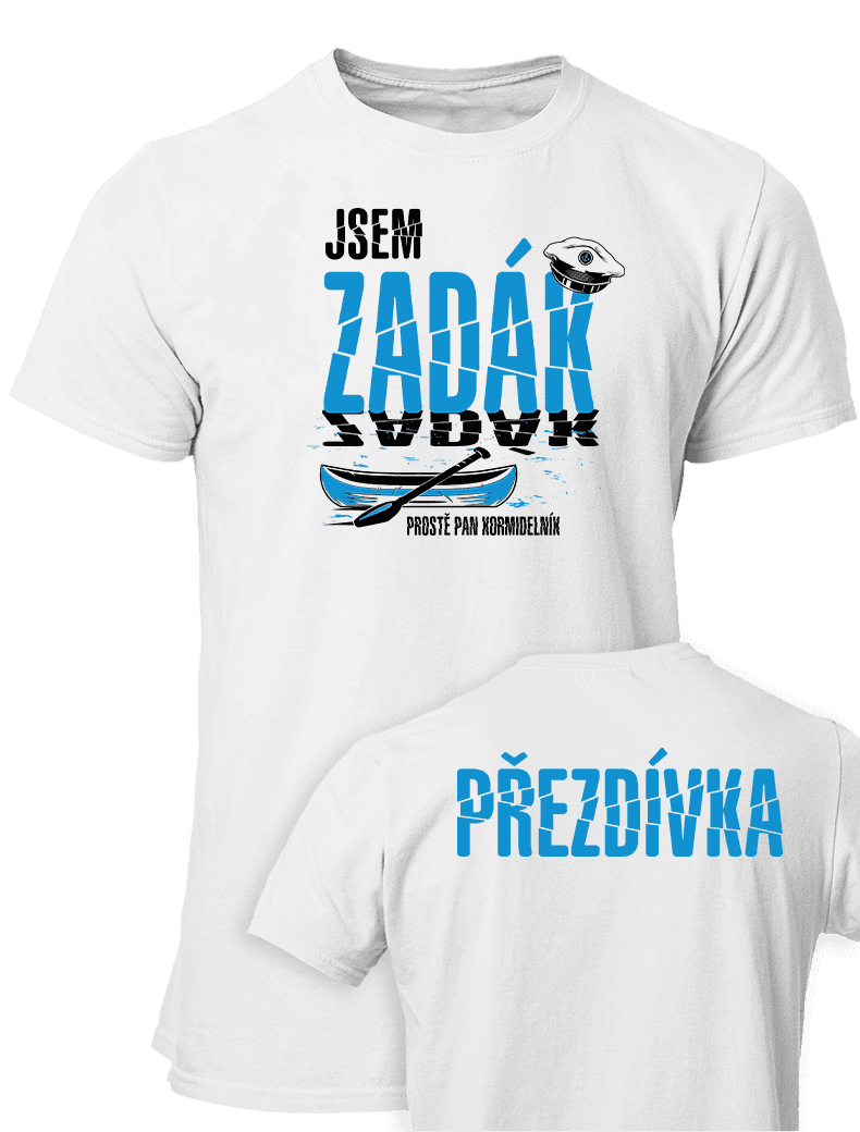Vodácké triko - Zadák Pan kormidelník