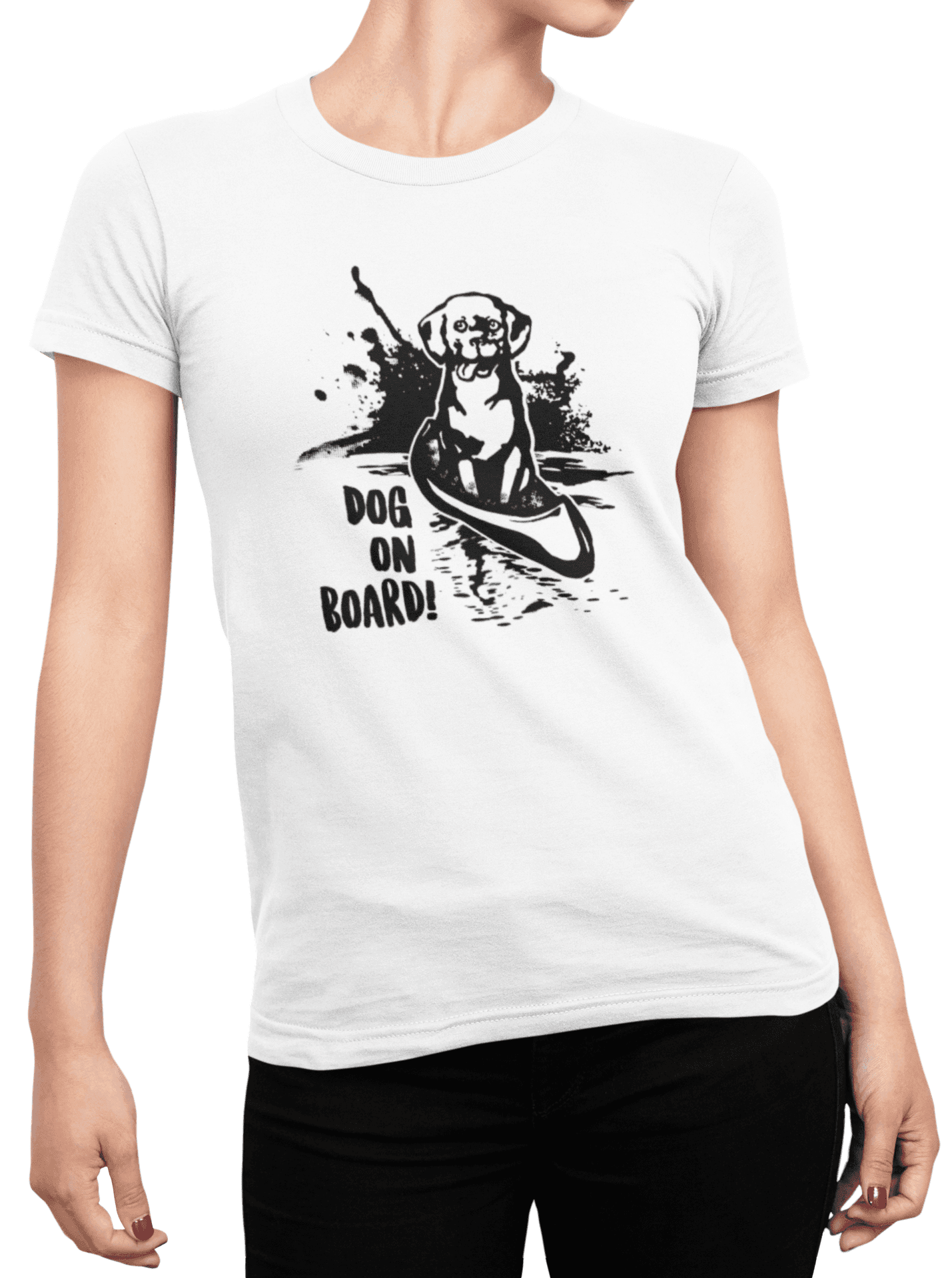 dog on board rotvajler mockup white