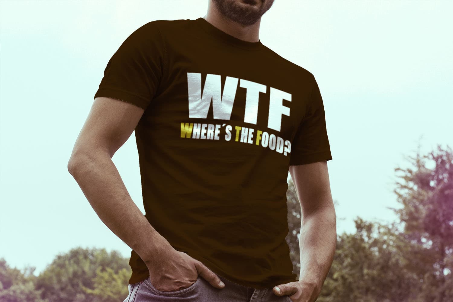 Tričko s potiskem WTF