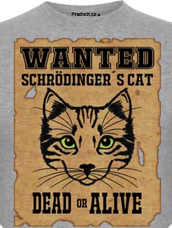 Tričko s potiskem Schrödinger´s cat