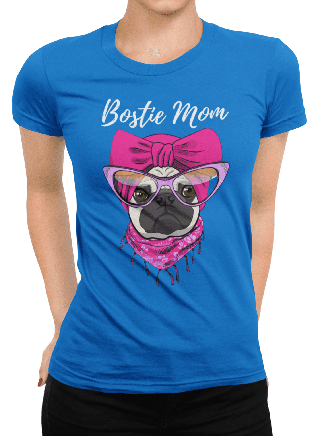 Tričko s potiskem Bostie mom