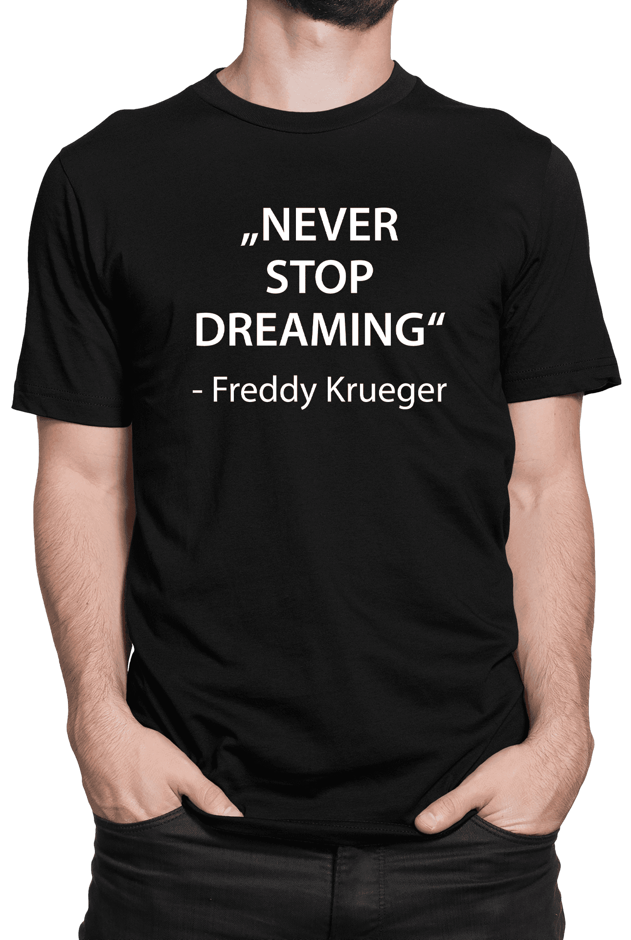 Never stop dreaming cerne triko min