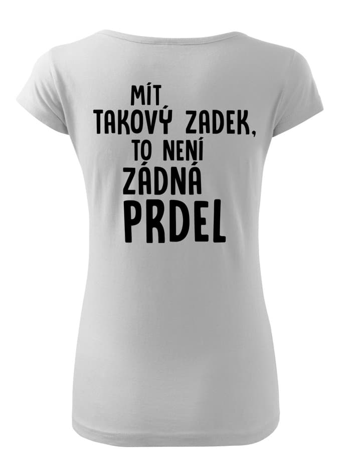 Tričko s potiskem zadek