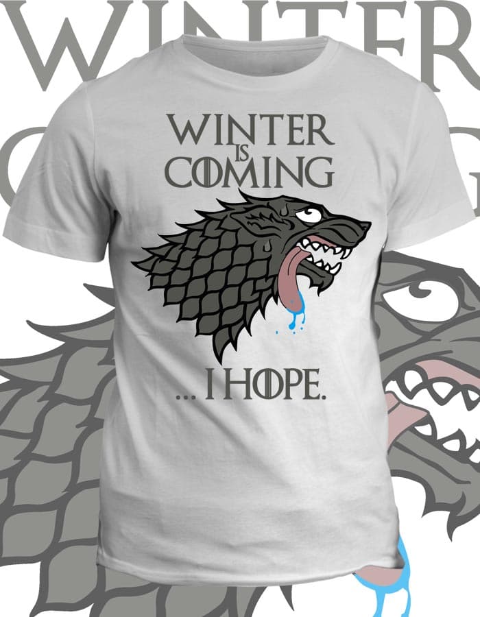 Tričko game of thrones Winter is coming... i hope