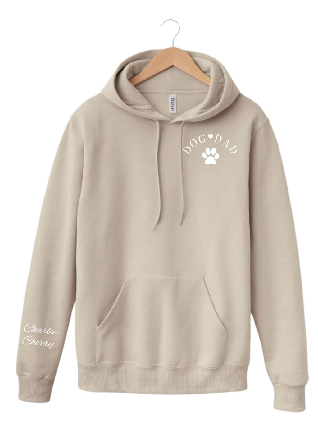 Mikina s výšivkou | Dog dad | bílé
