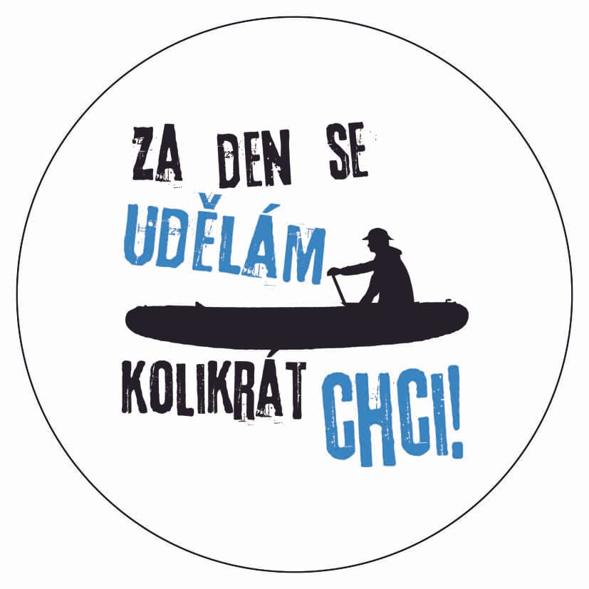 Samolepka Vodáci Za den
