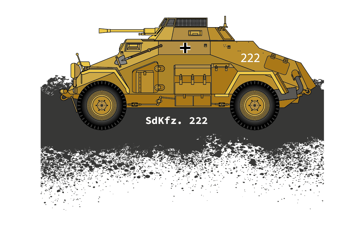 Tričko s potiskem SdFkz. 222