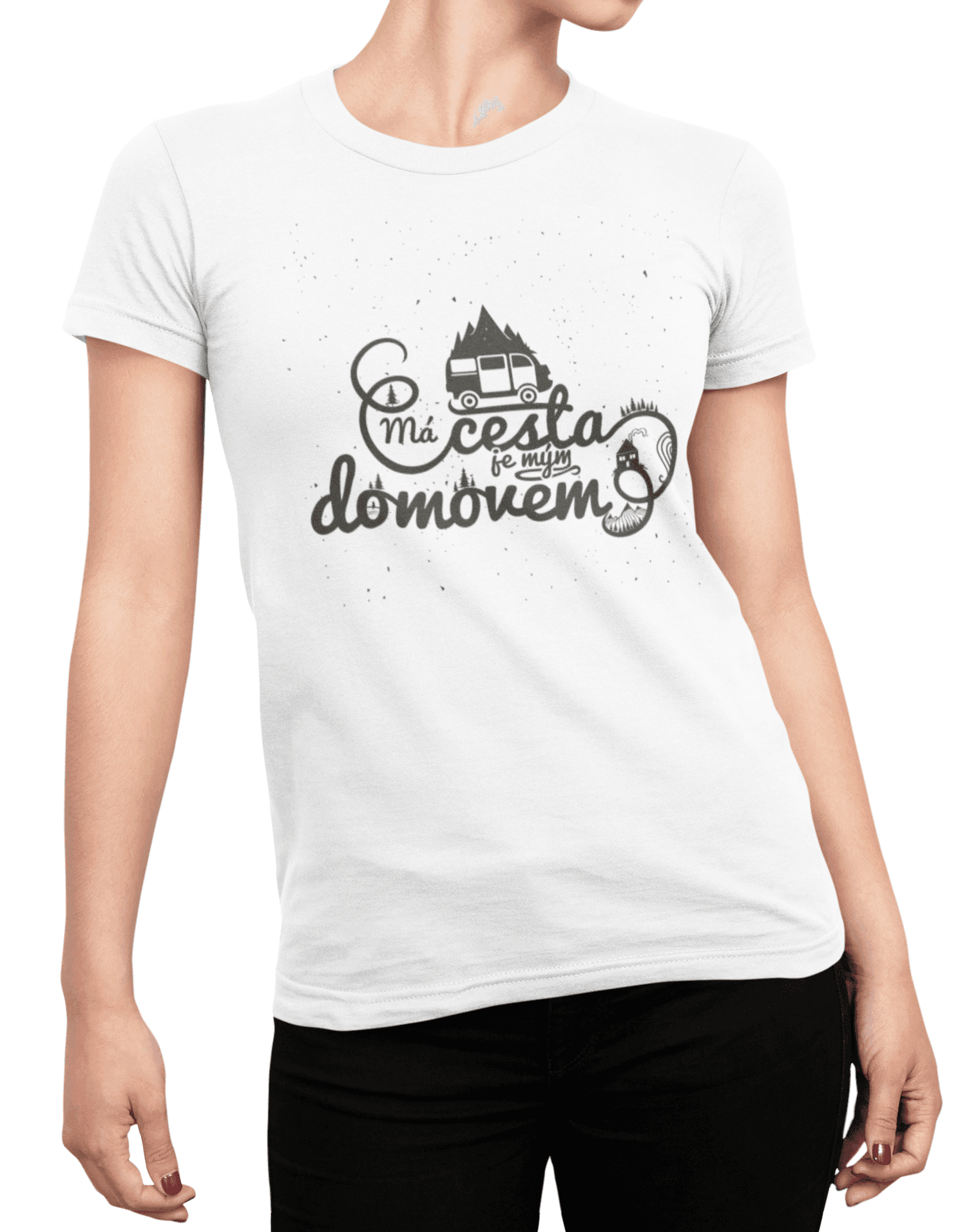 t shirt mockup of a woman posing with cropped face 87 el min