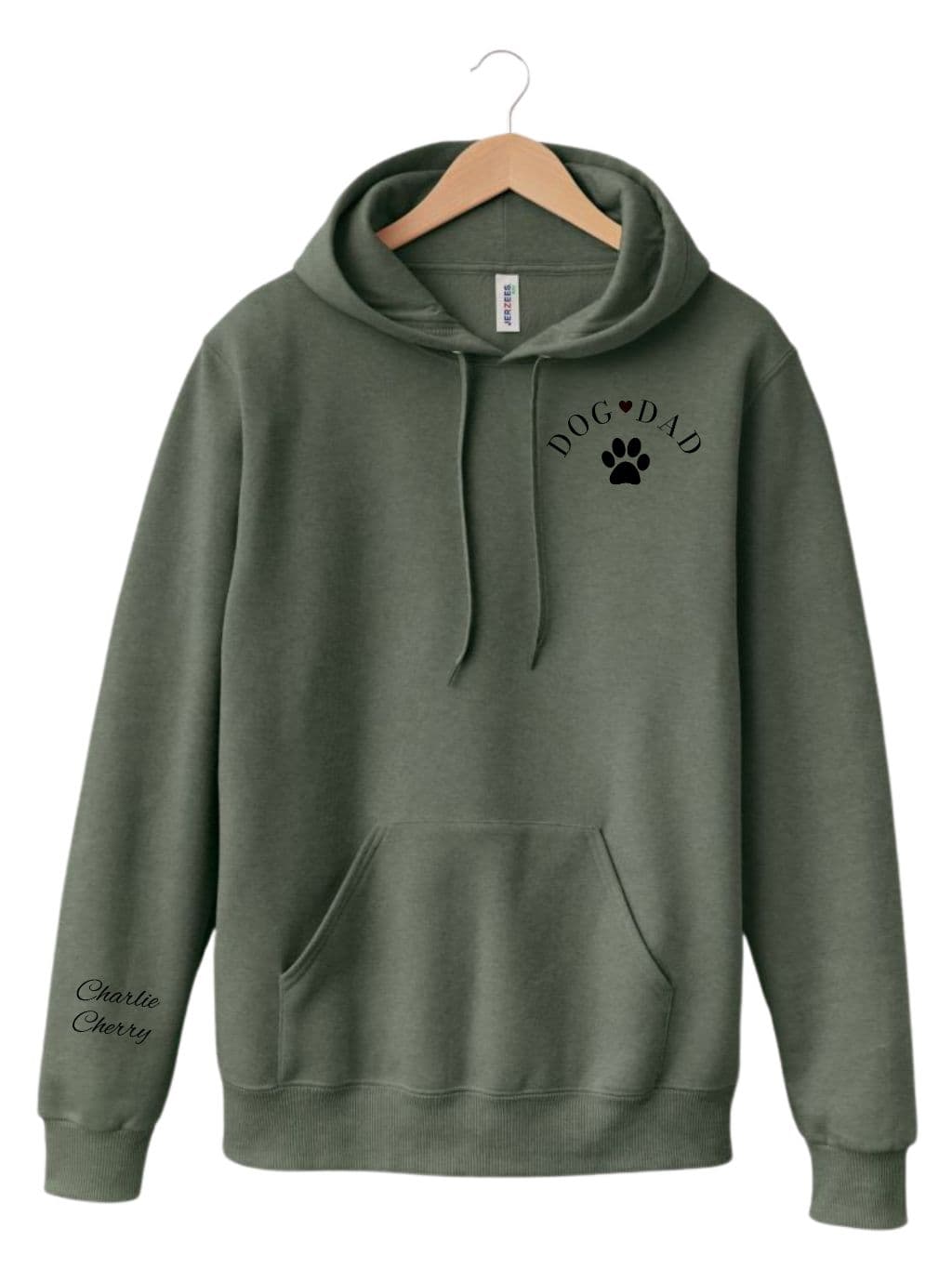 Mikina s výšivkou | Dog dad | černé