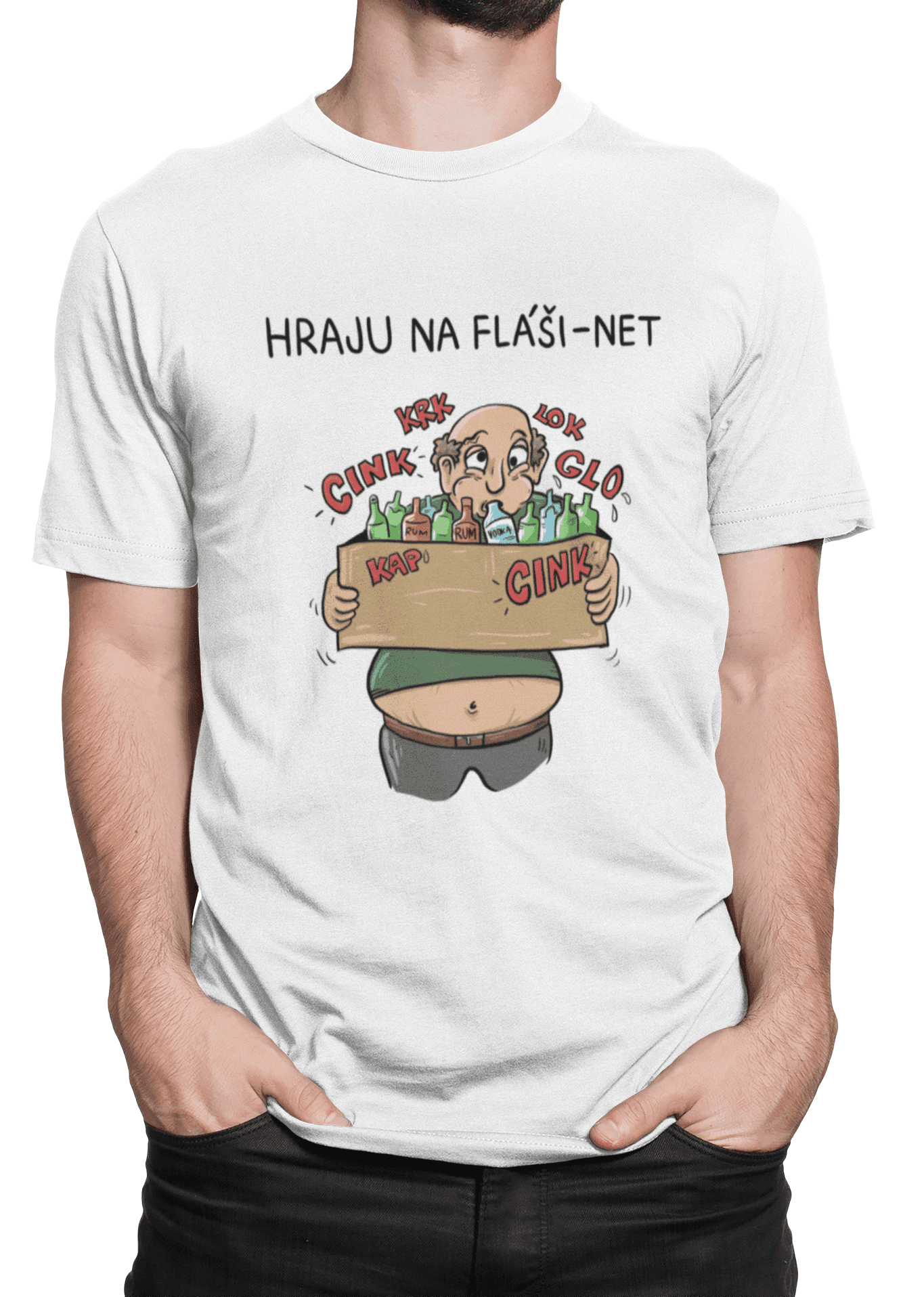 Tričko s potiskem Fláši-net