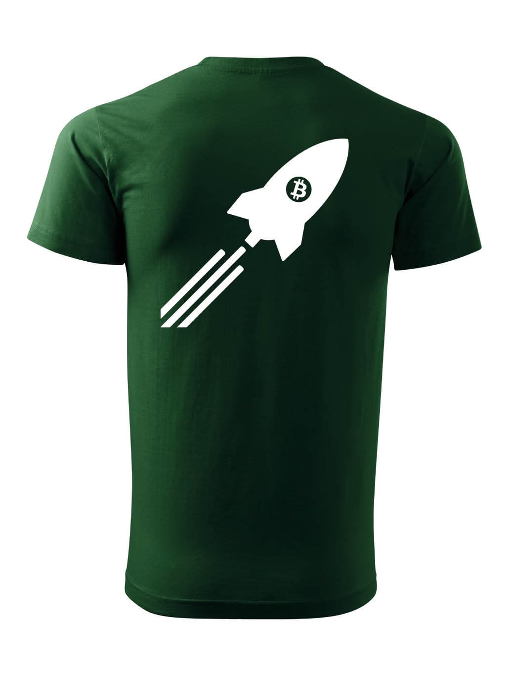 Tričko s potiskem Bitcoin Rocket