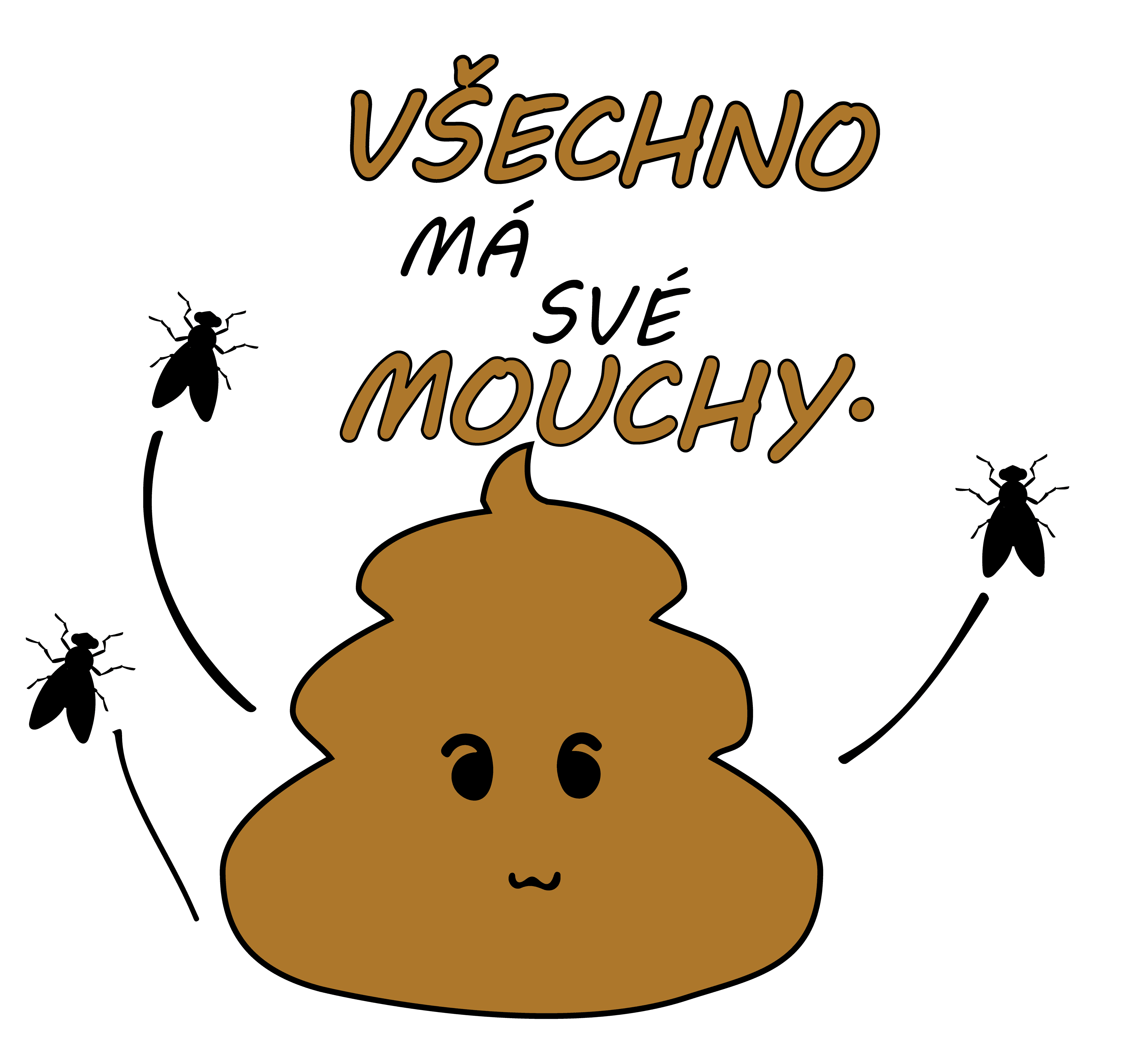 Školní tričko Všechno má své mouchy