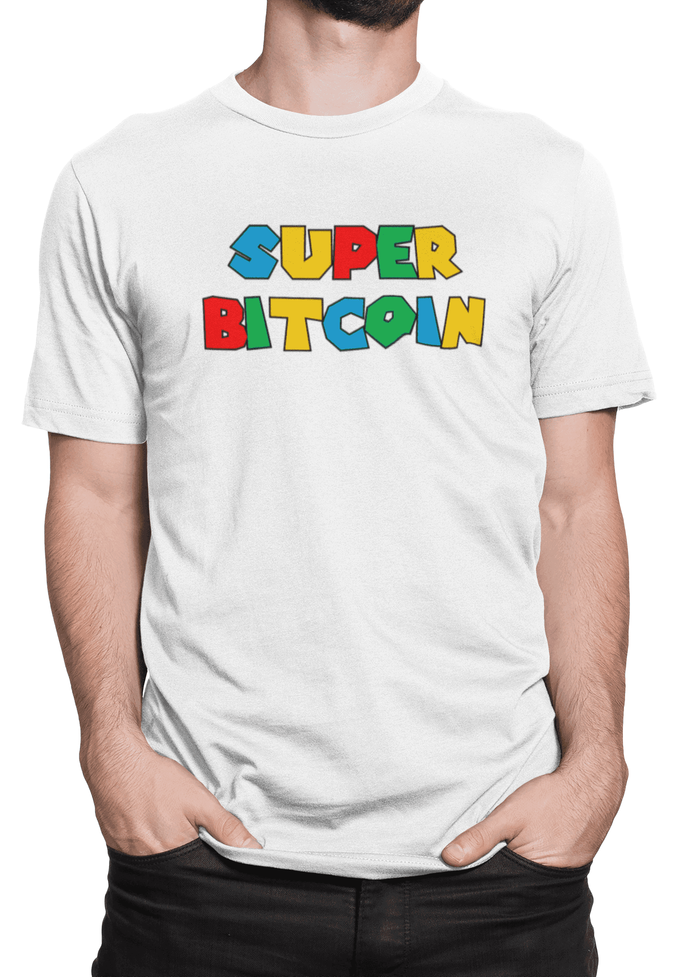 Tričko s potiskem Super Bitcoin
