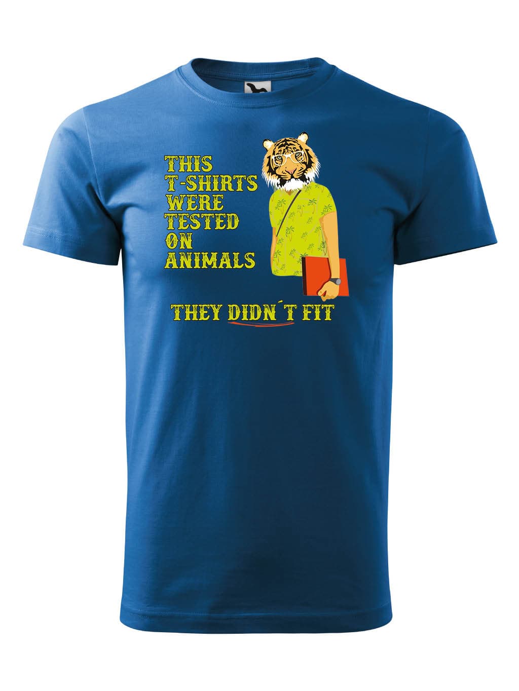 Tričko s potiskem Animal tested