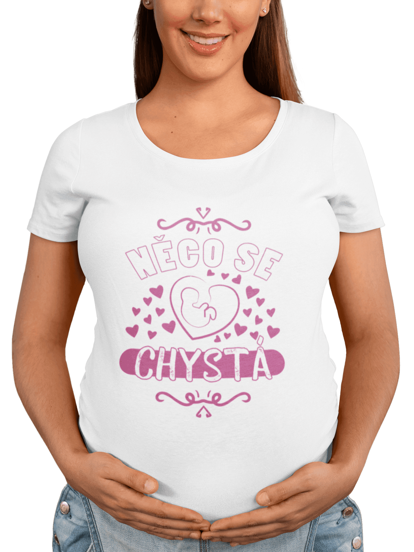 transparent t shirt mockup of a happy pregnant woman 26669 min