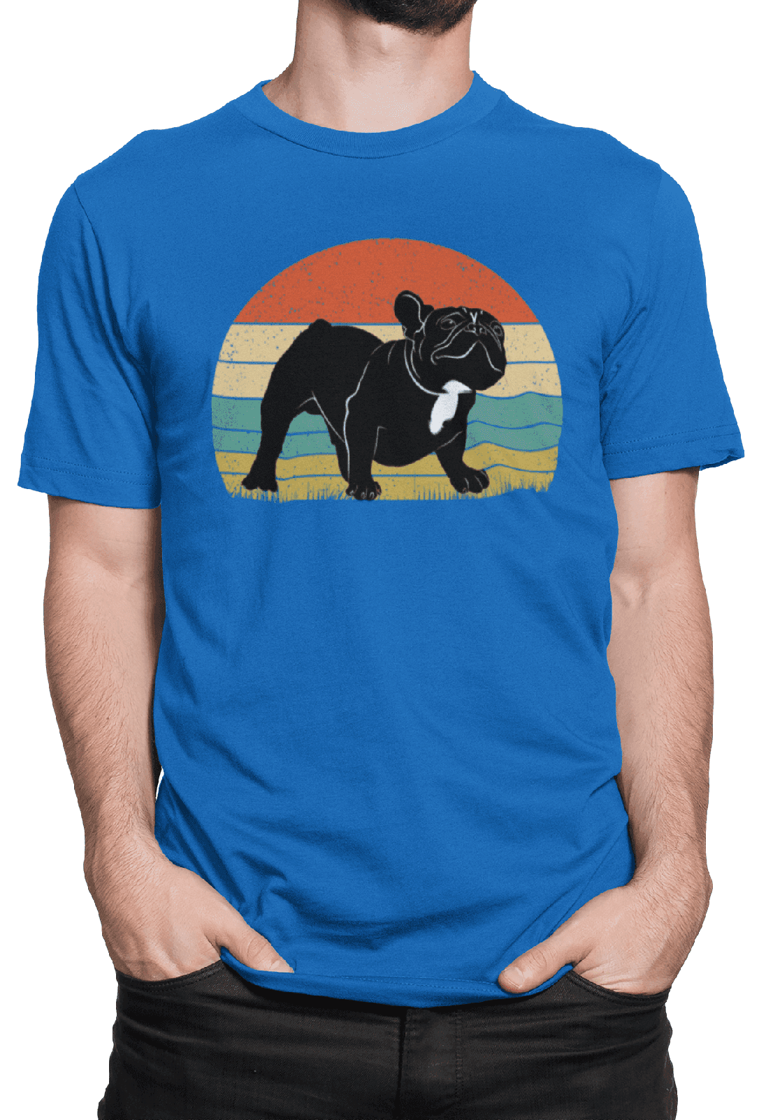 Tričko s potiskem French bulldog