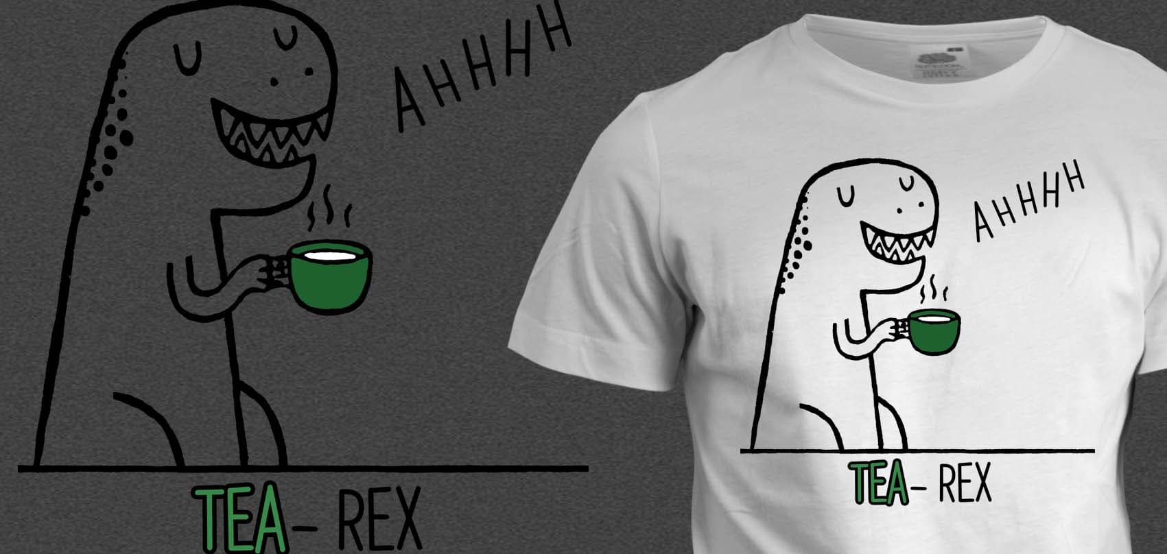Tričko s potiskem Tea Rex