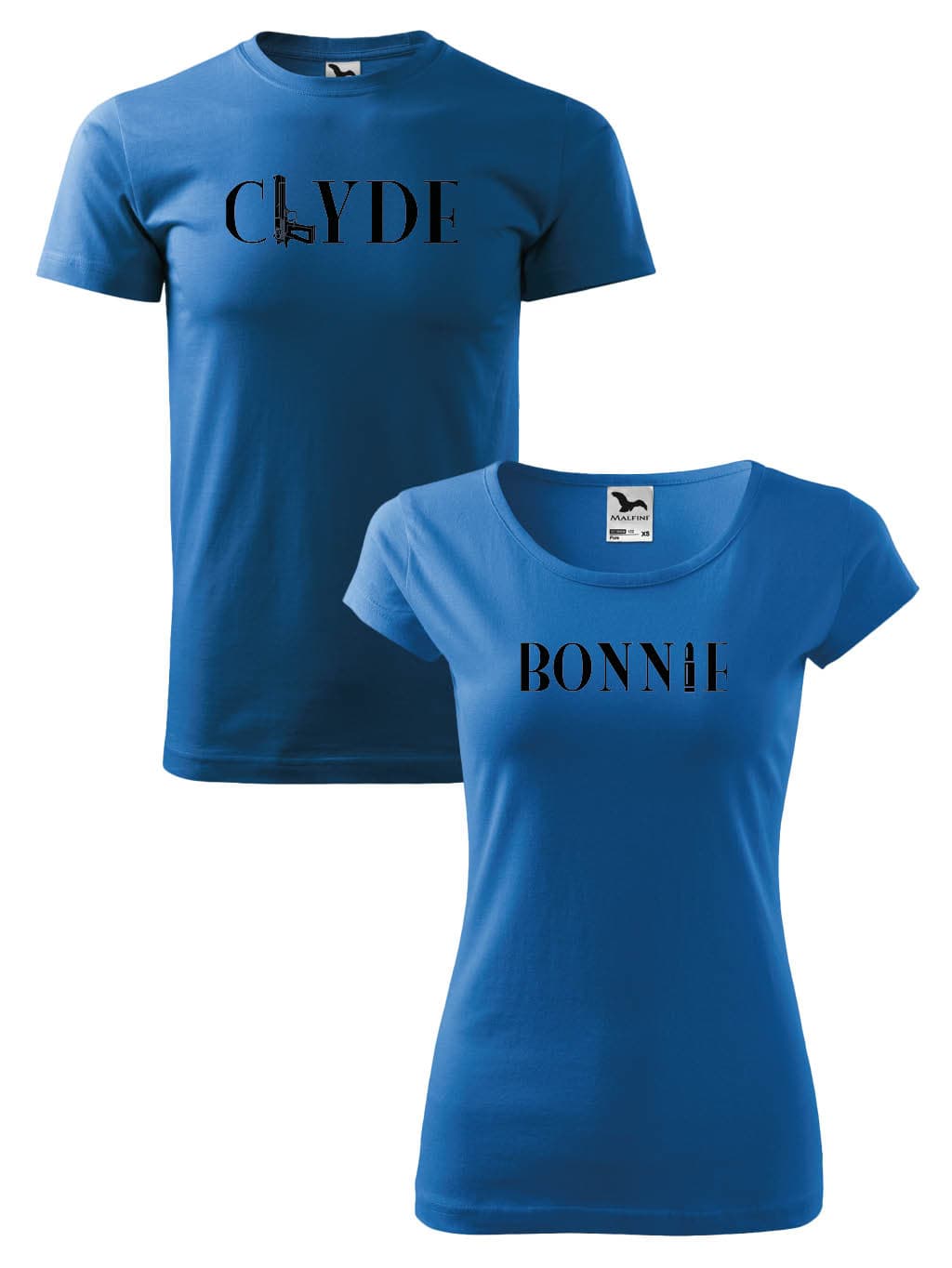 Trička pro páry Bonnie a Clyde předek