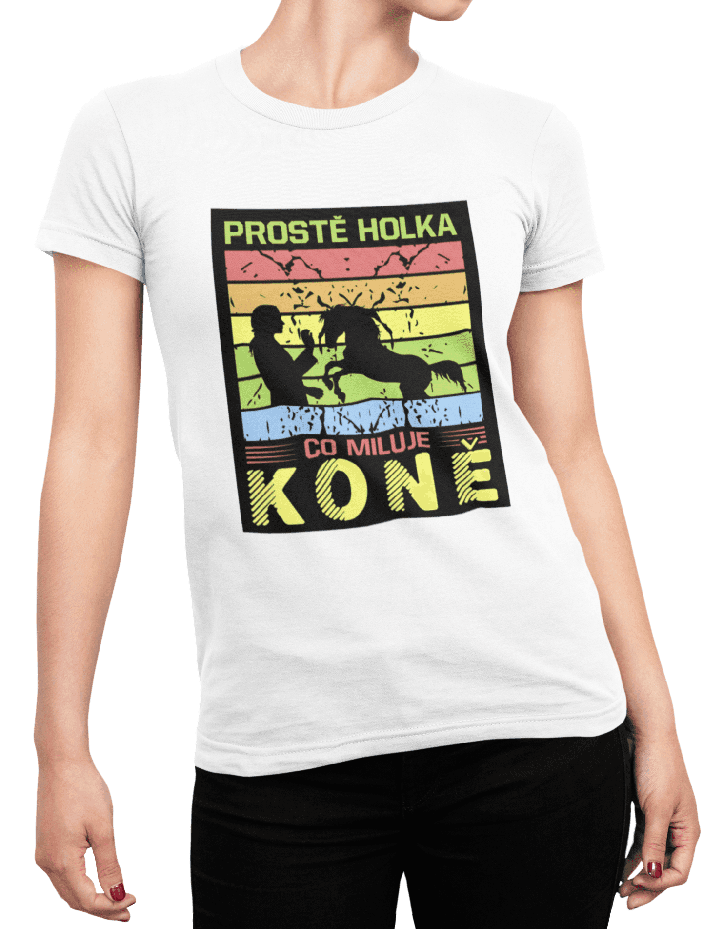 t shirt mockup of a woman posing with cropped face 87 el min