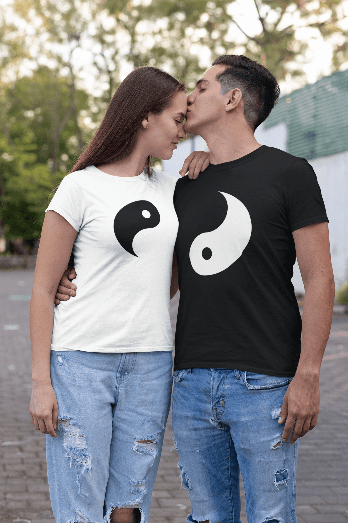 Trička pro páry Jing Jang