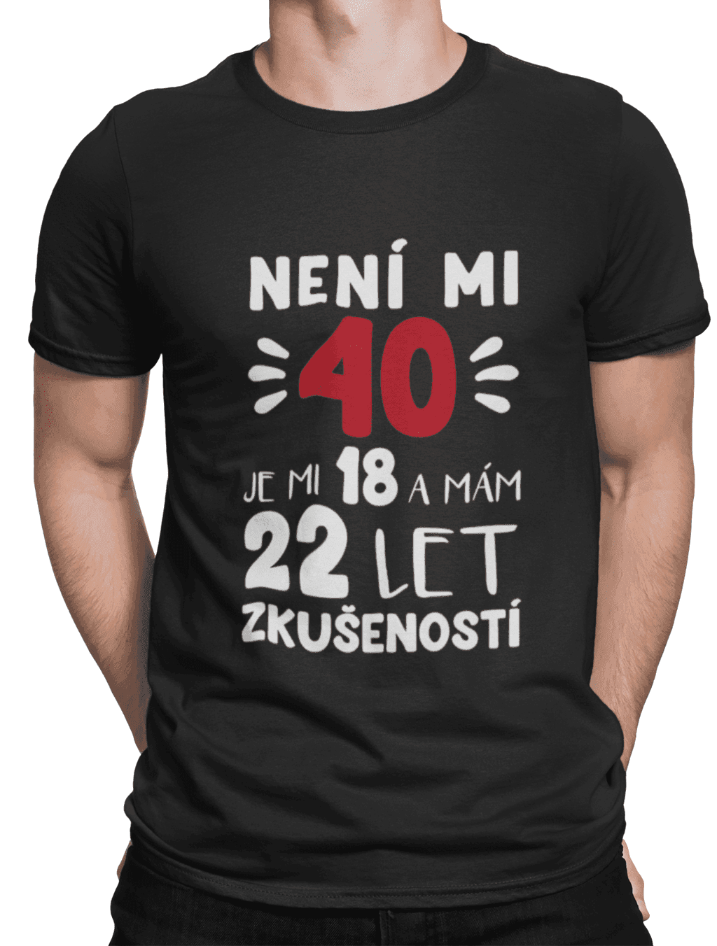 mockup of a man wearing a customizable t shirt against a plain color backdrop 1422 el (1) min (5)
