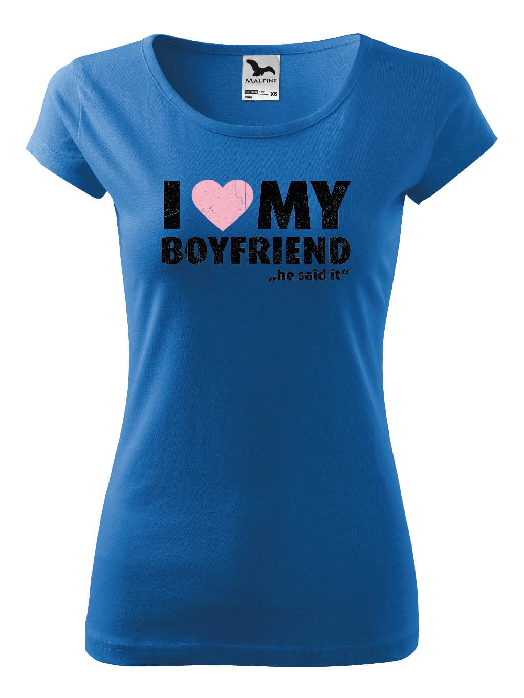 Tričko s potiskem I Love My Boyfriend