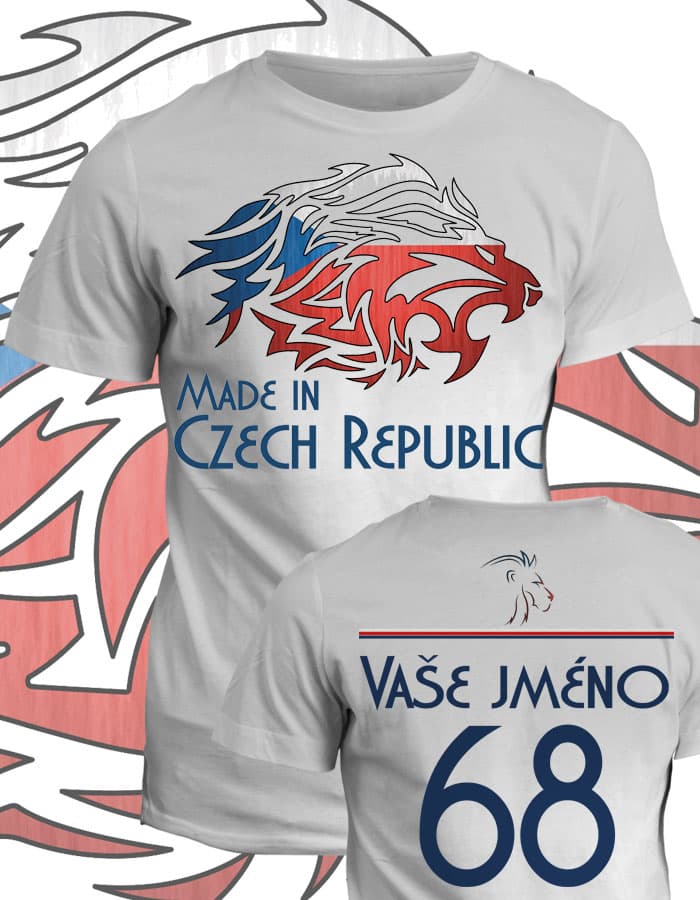 Tričko s potiskem Made in Czech Republic