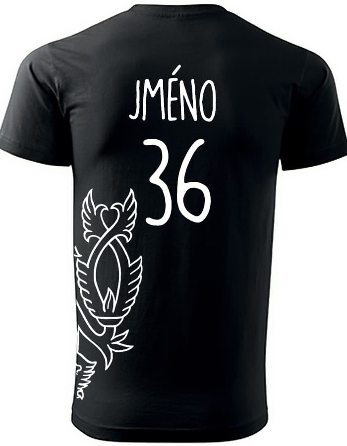 Tričko s potiskem Lev s vlastním jménem