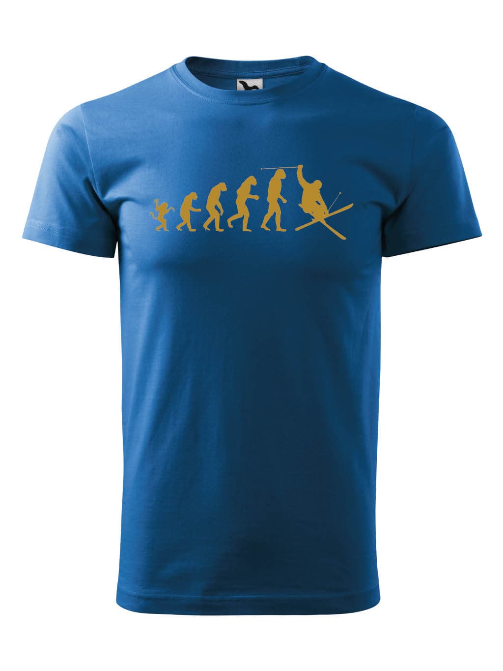 Tričko s potiskem Evolution of skier