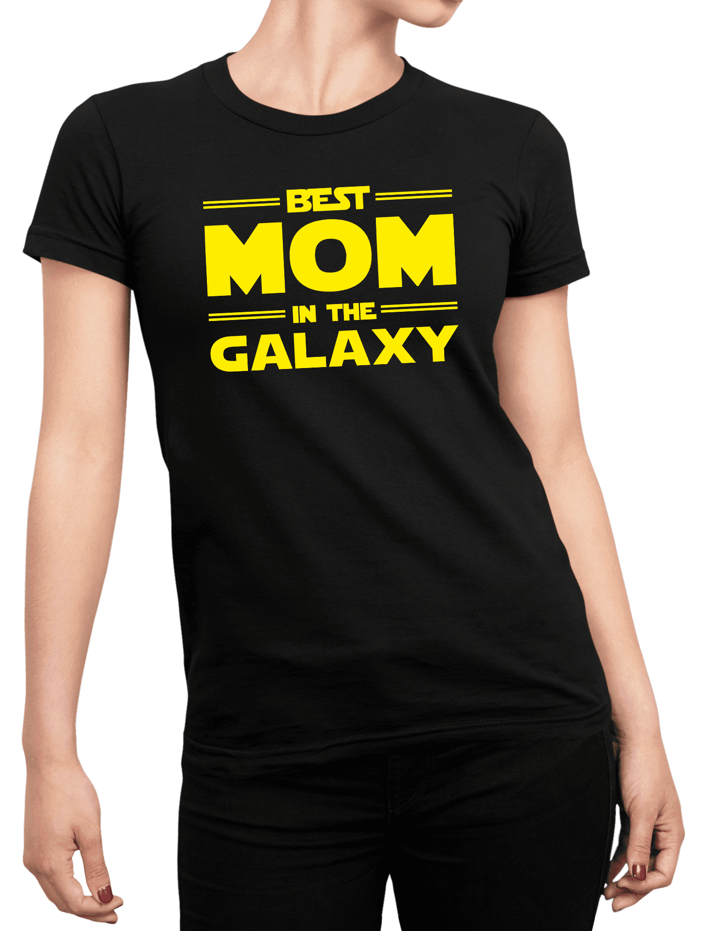best mom in the galaxy na cernem triku