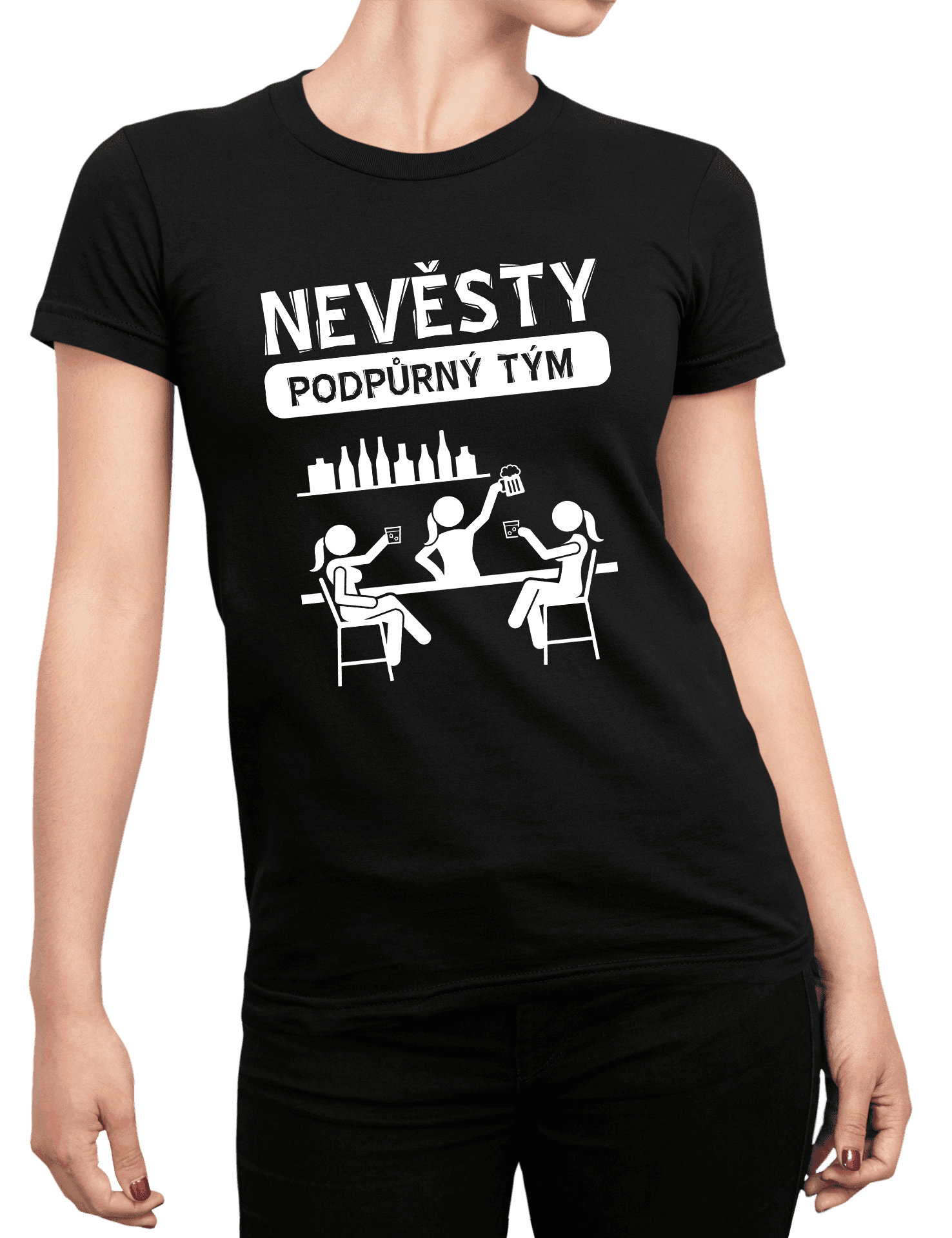 nevesty podpurny tym cerne triko