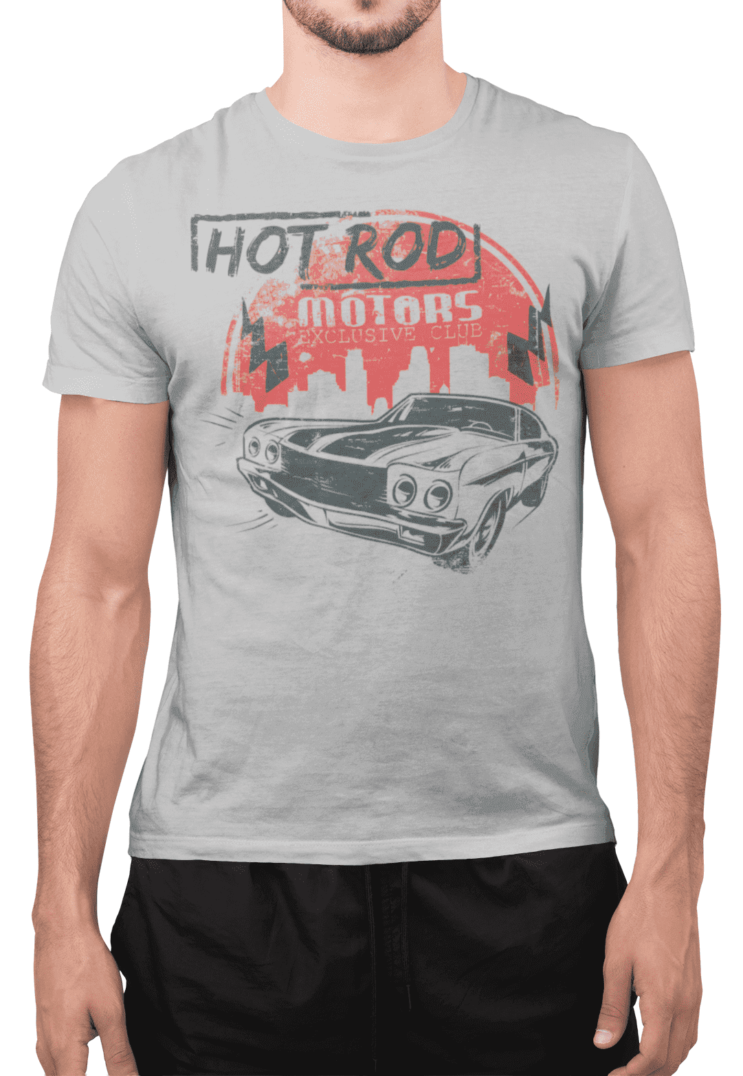 Tričko s potiskem Hot rod motors
