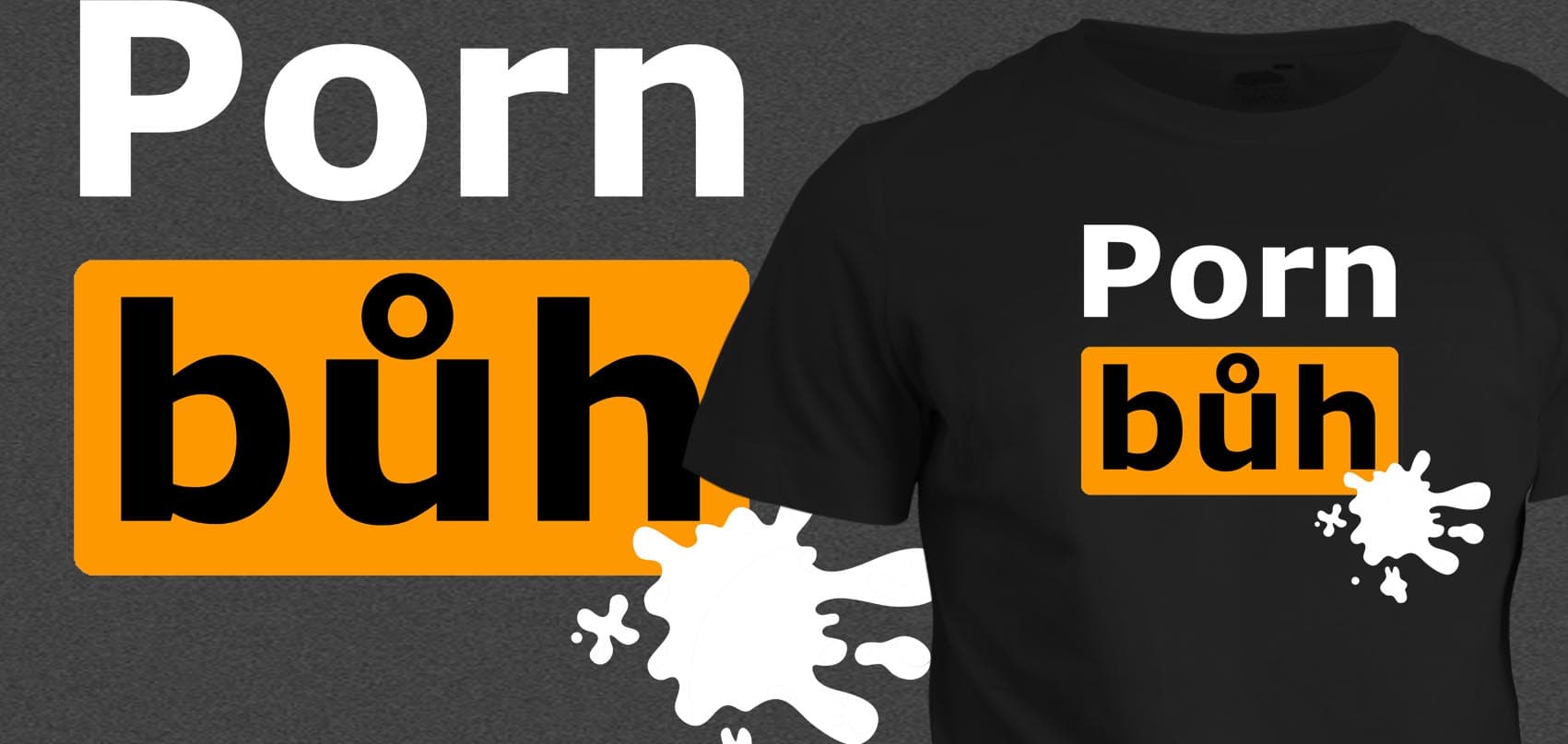 Tričko s potiskem Porn Bůh