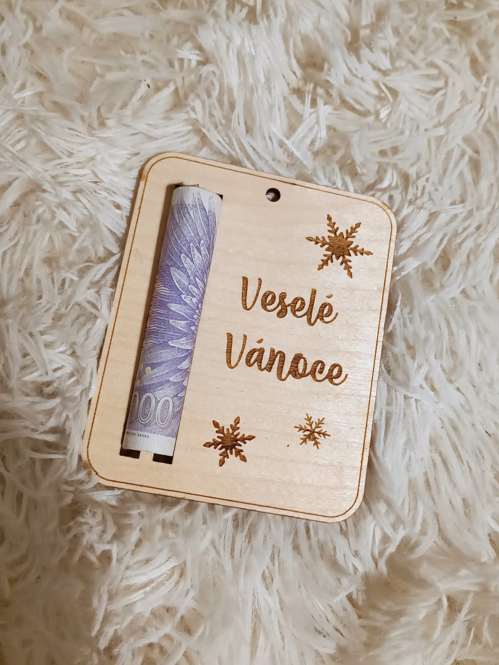 Pouzdro na peníze - Veselé Vánoce
