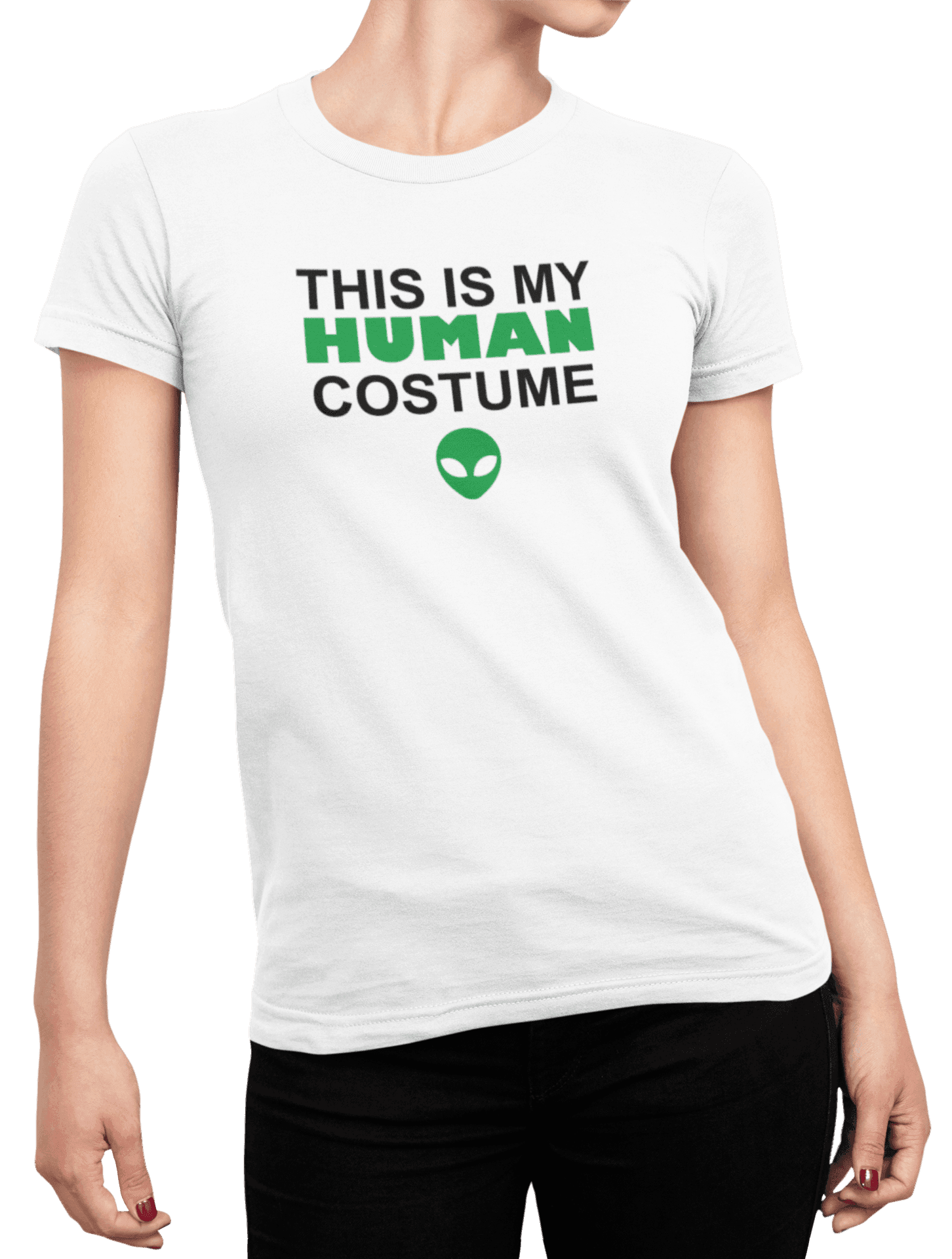 Tričko s potiskem Human costume