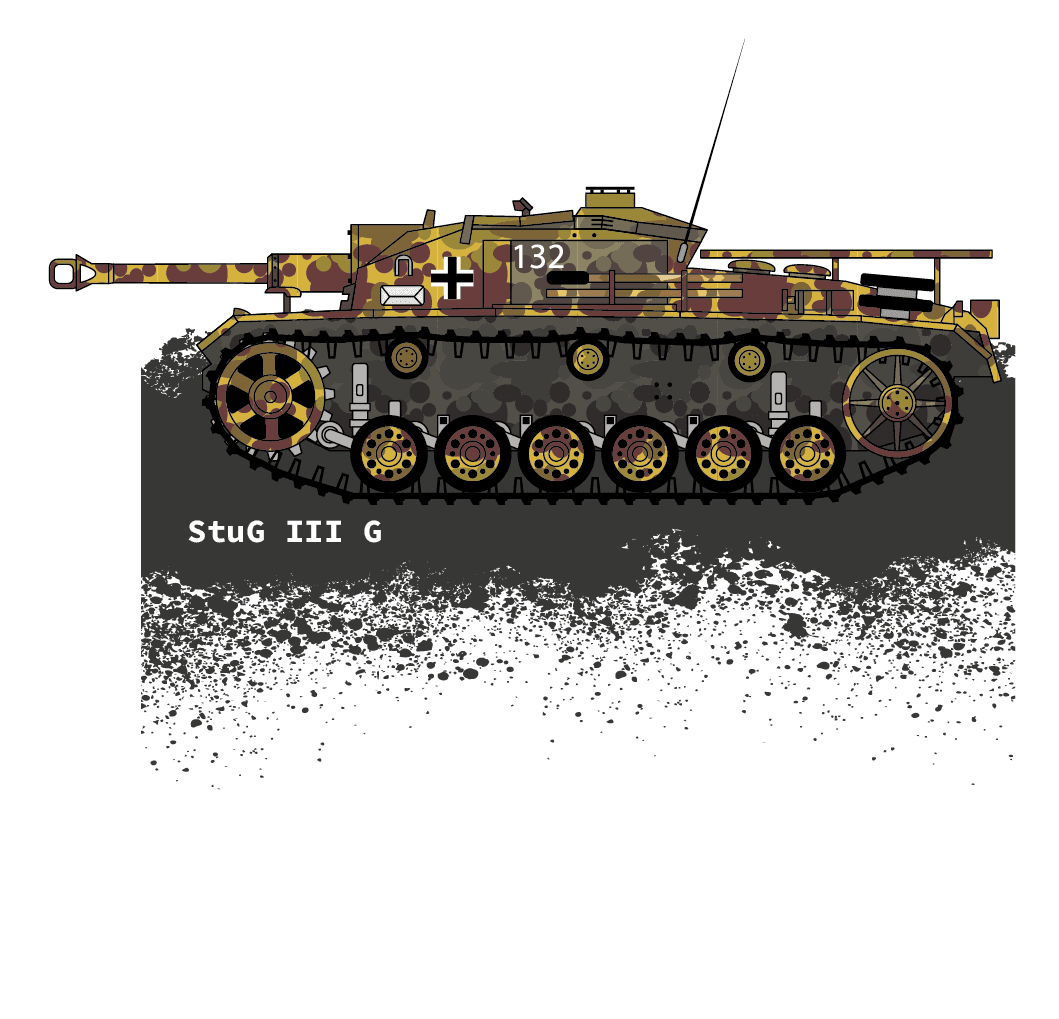 min Stug III G tmavy