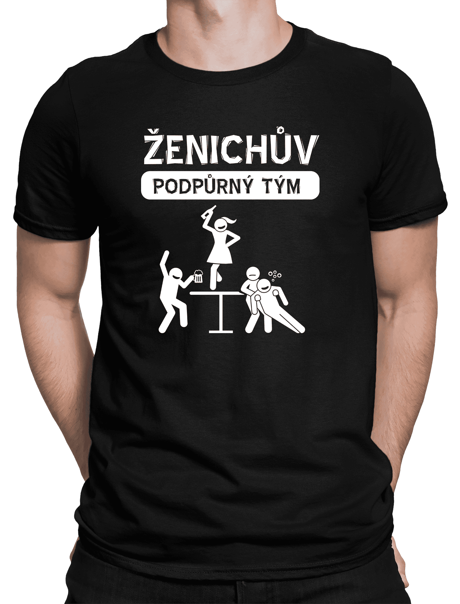 zenichuv podpurny tym cerne triko