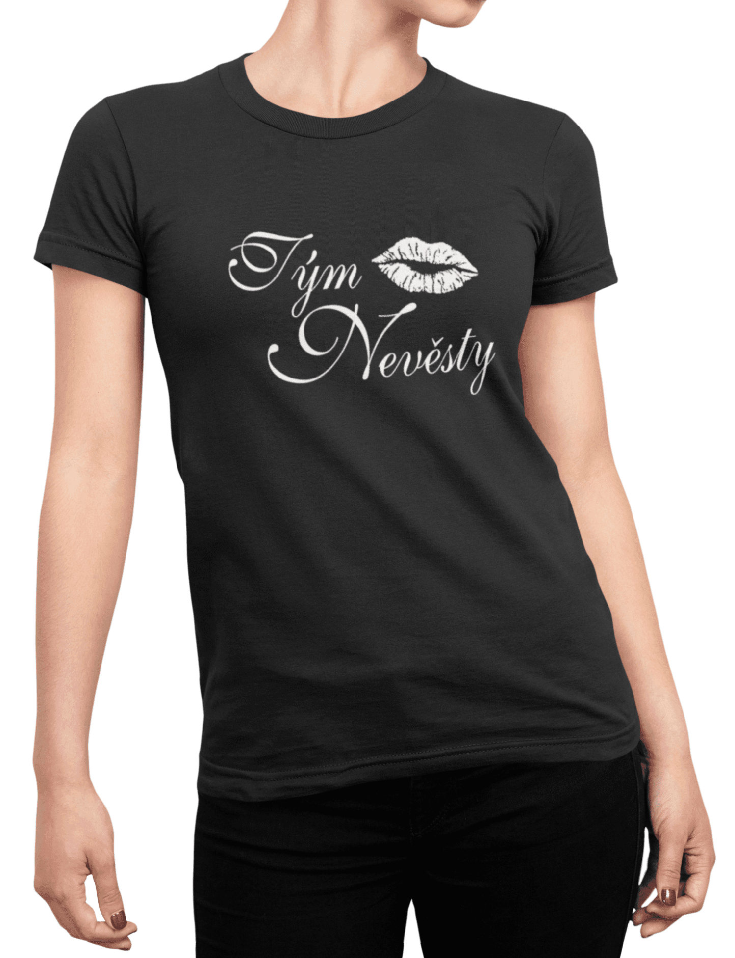 t shirt mockup of a woman posing with cropped face 87 el (5) min