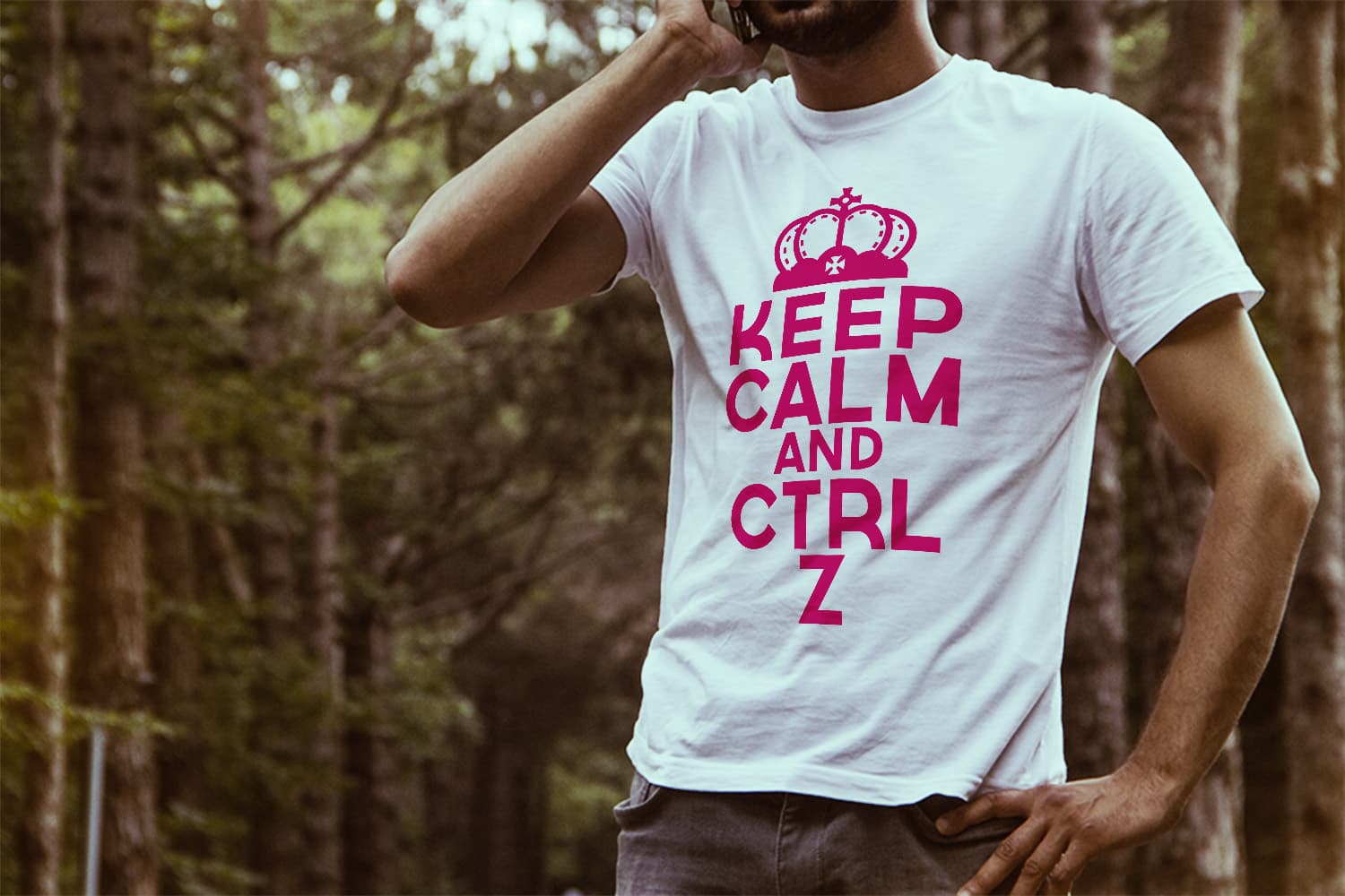 Školní tričko Keep calm and CTRL Z