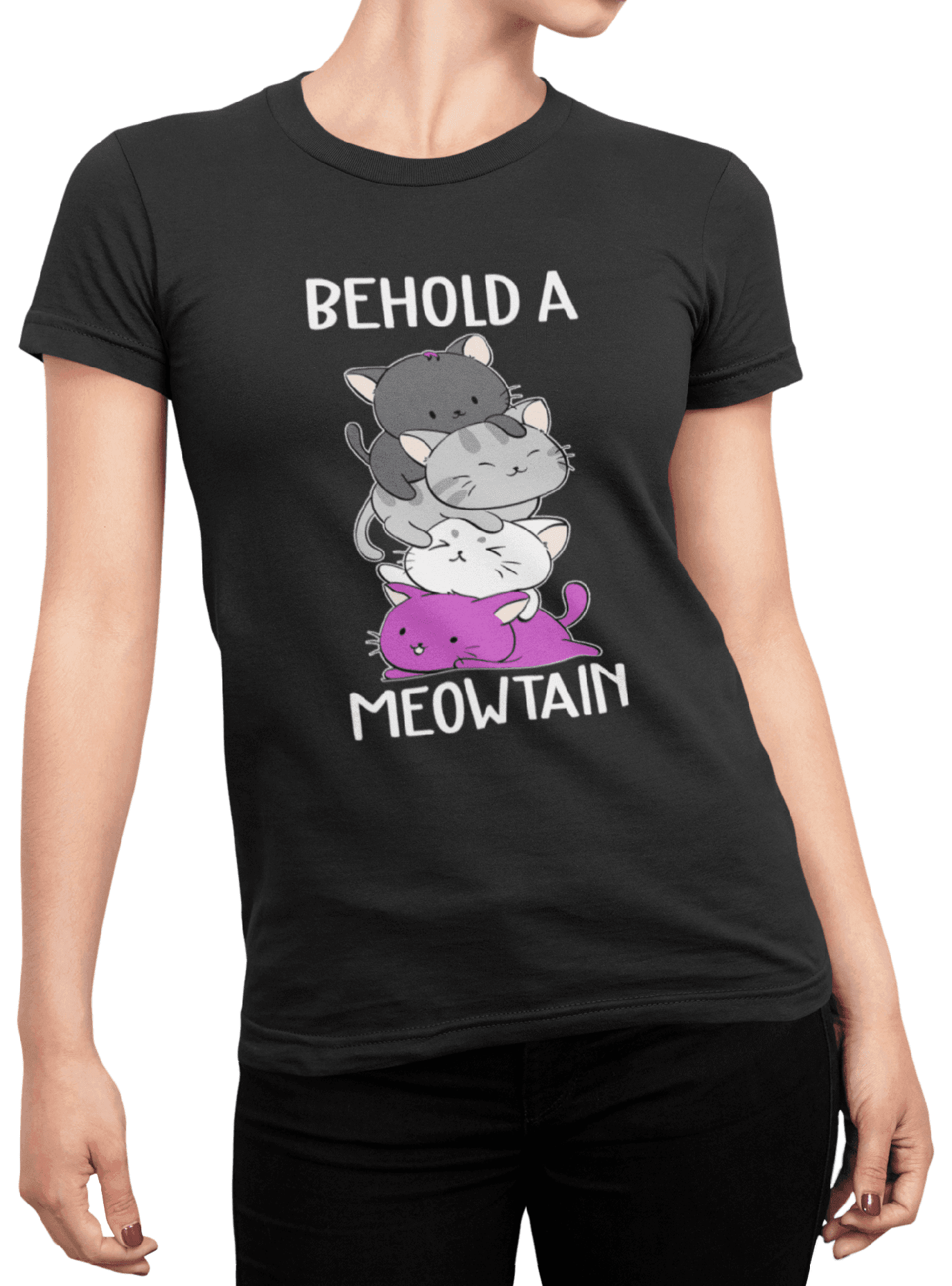 Tričko s potiskem Meowtain
