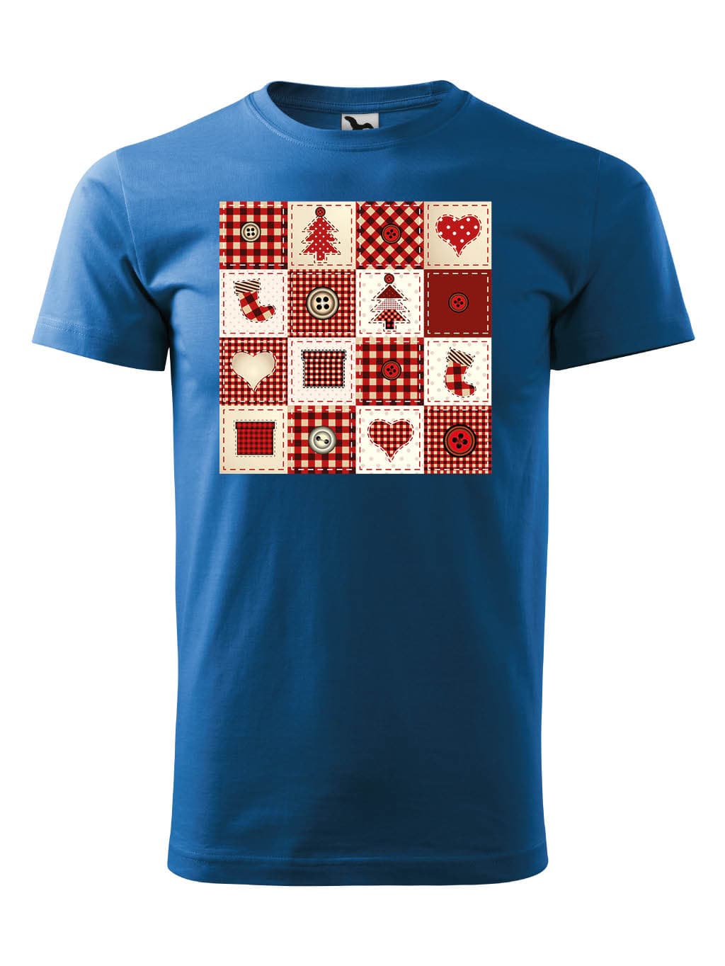 Vánoční tričko Patchwork2
