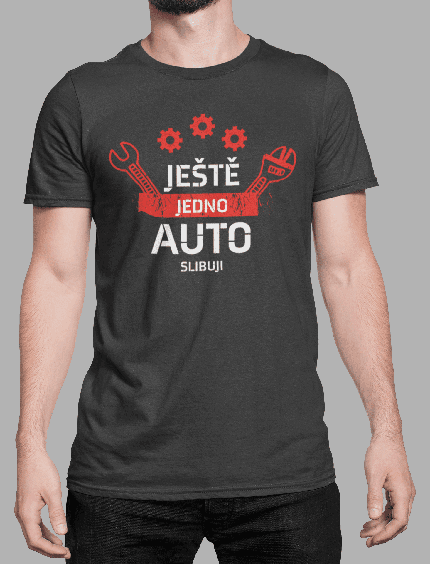 Tričko s potiskem Ještě jedno auto