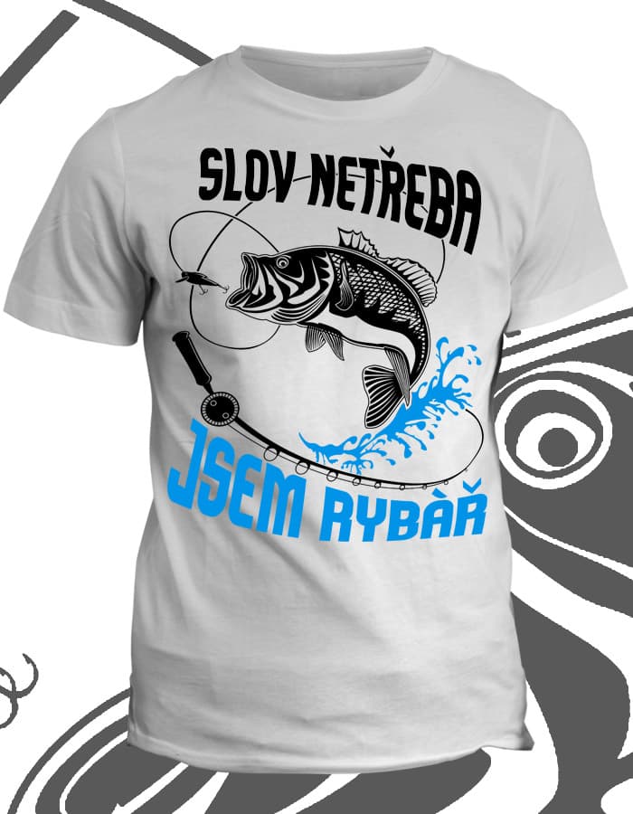 Profesní tričko Jsem rybář