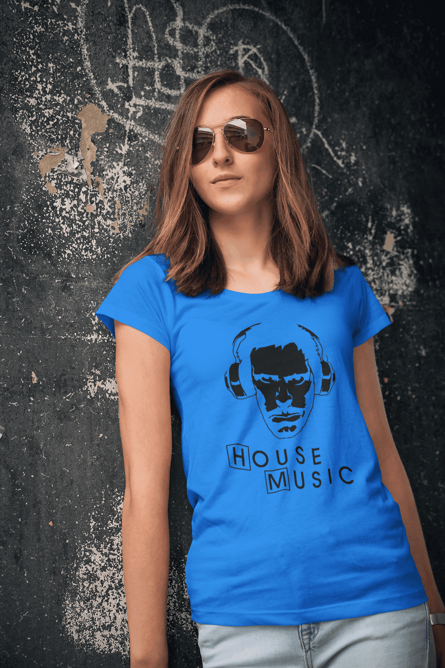 Tričko s potiskem HOUSE MUSIC