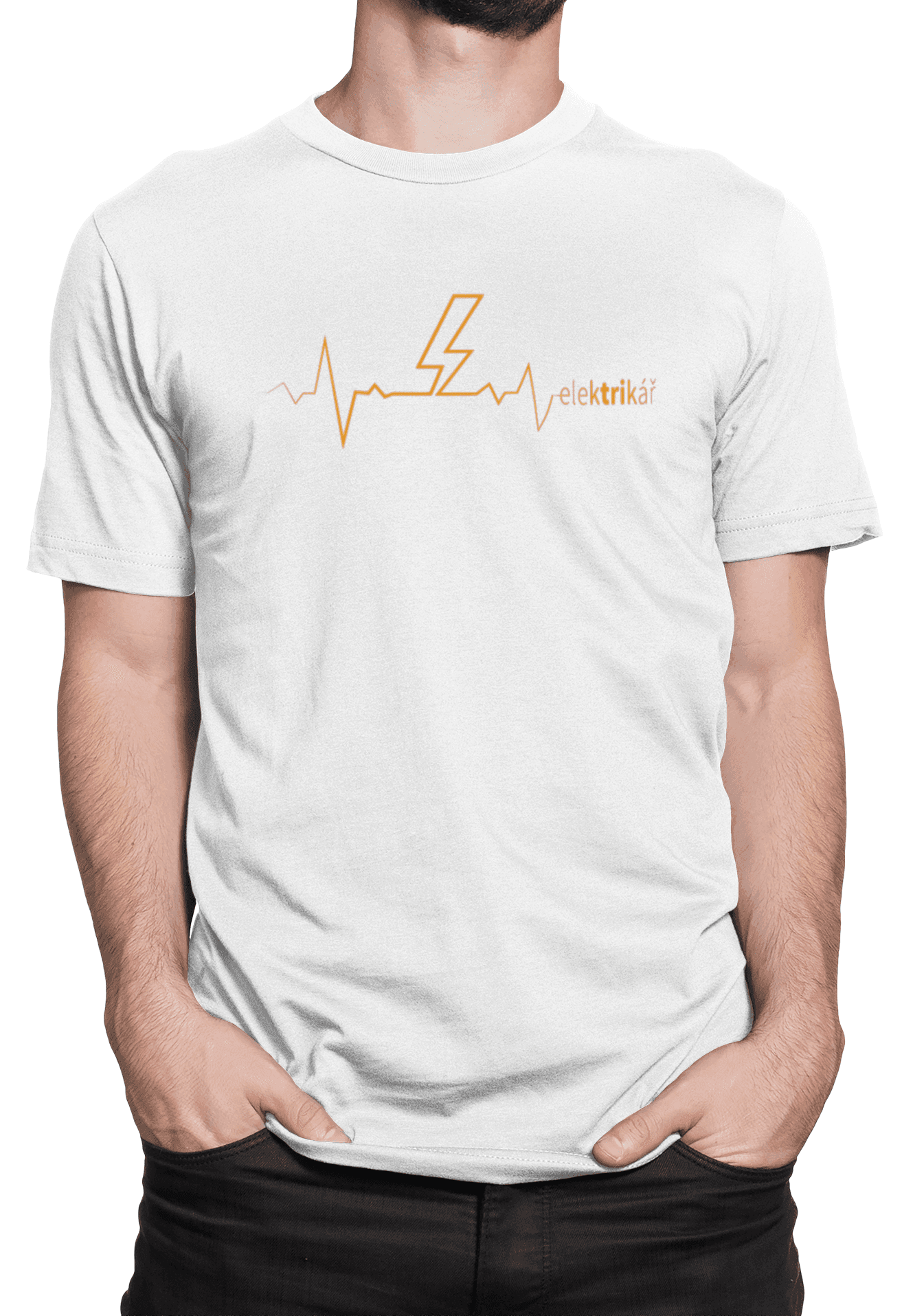 Tričko s potiskem Elektrikář EKG