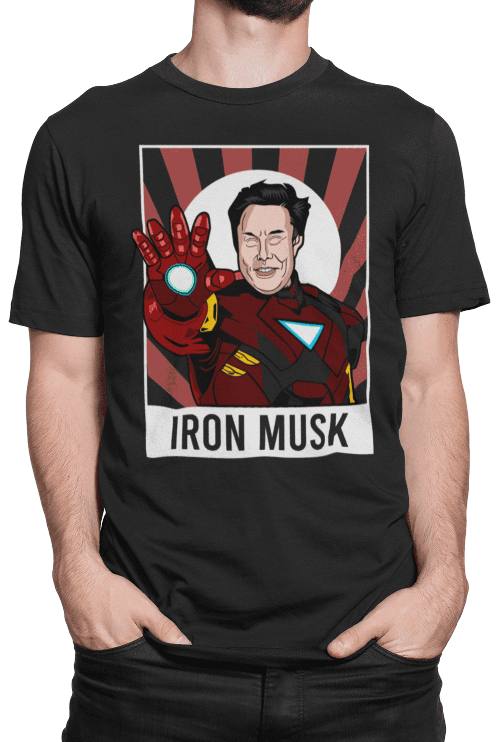 tricko s potiskem Elon musk iron man (1)