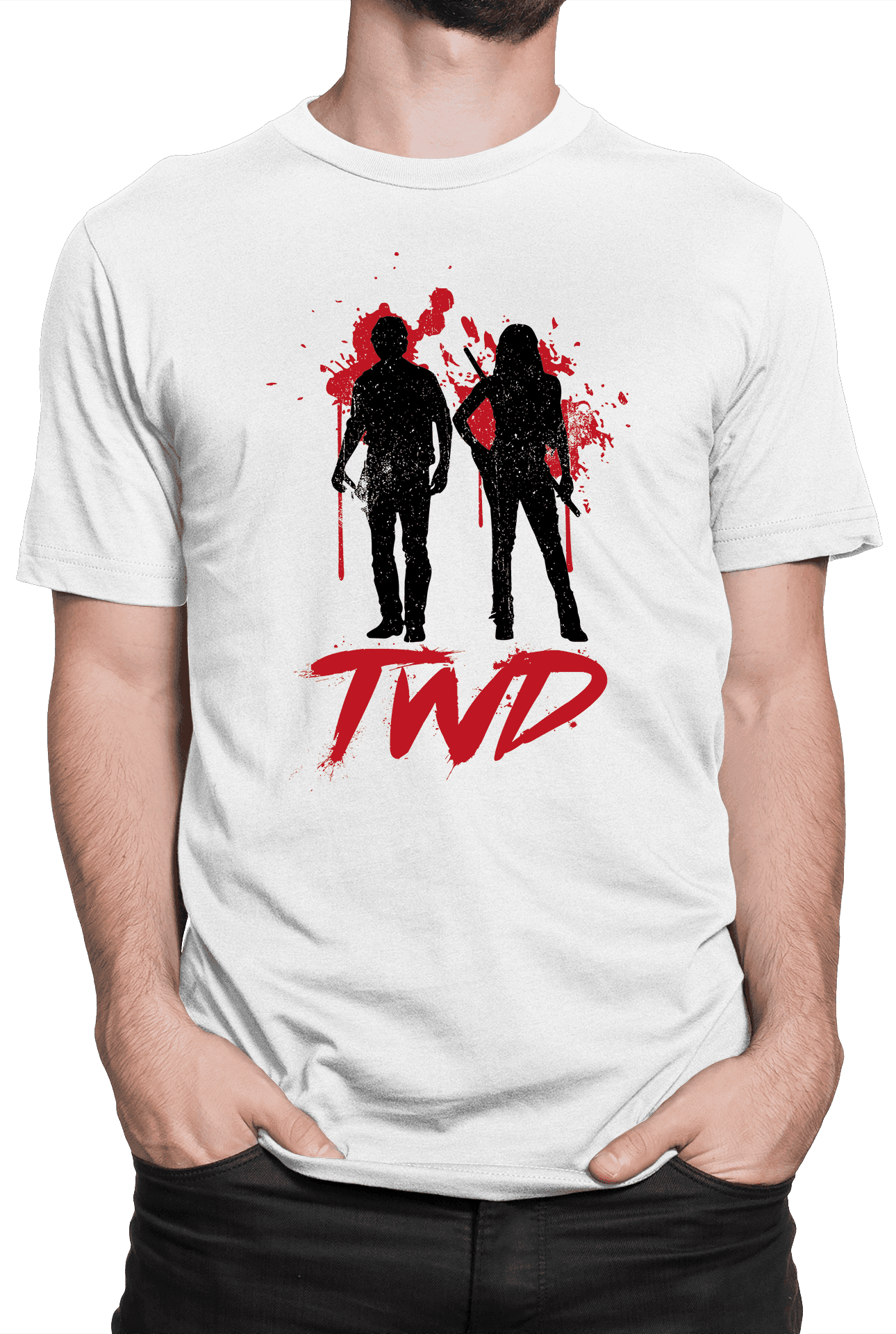 Tričko The Walking Dead - Rick&Michonne