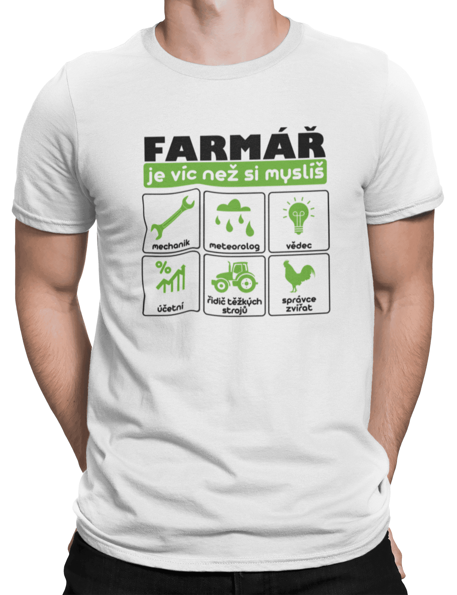 mockup of a man wearing a customizable t shirt against a plain color backdrop 1422 el min