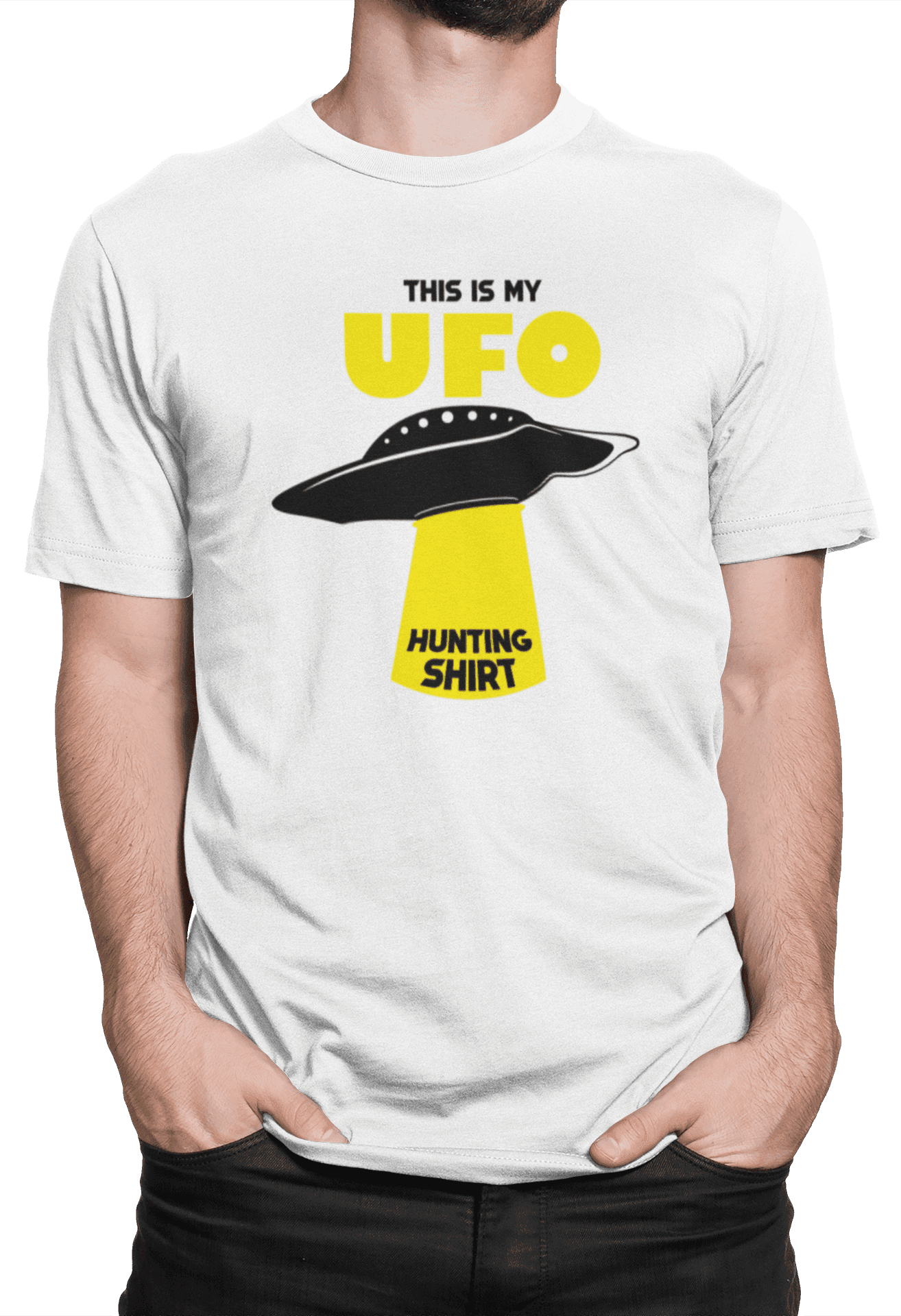 Tričko s potiskem UFO hunting